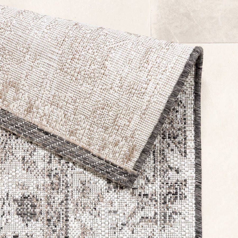 Fraai Vintage buitenkleed Victoria Oriental Grijs 240x330cm