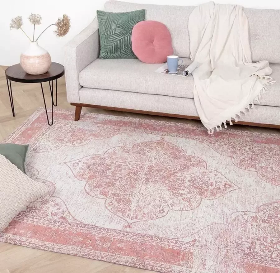 Fraai Vintage vloerkleed Admire Roze 80x150cm