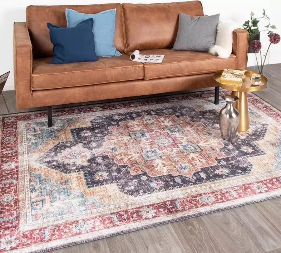 Fraai Vintage vloerkleed Azara Blauw Rood 160x230cm