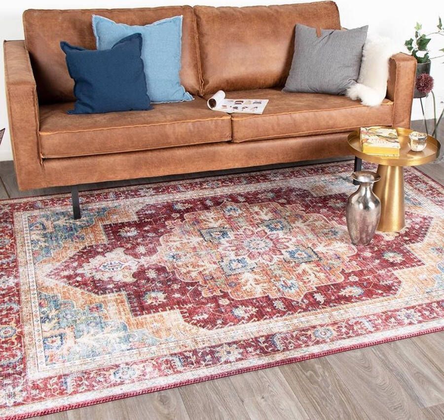Fraai Vintage vloerkleed Azara Rood 160x230cm