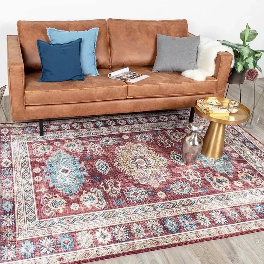 Fraai Vintage vloerkleed Azara Yasmin Rood 160x230cm