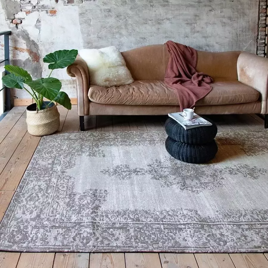 Fraai Vintage vloerkleed Dreams Grijs 70 x 140cm