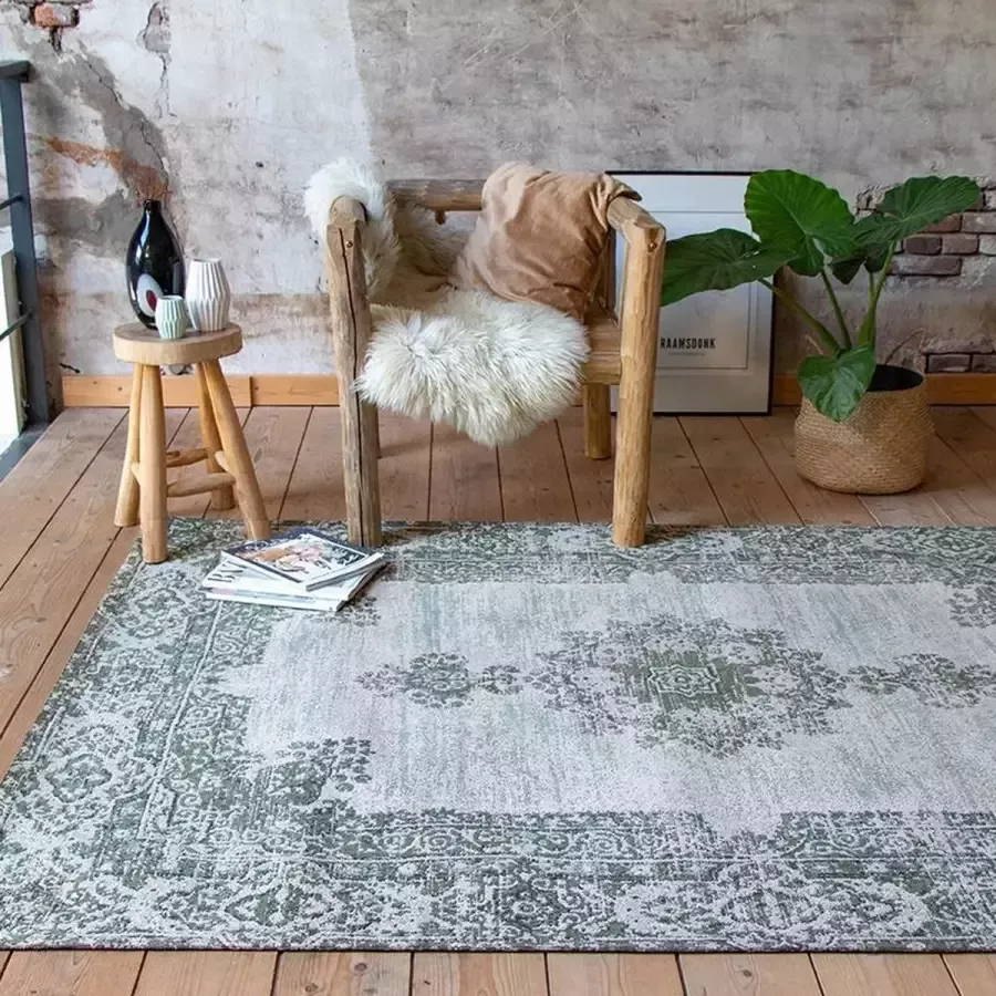Fraai Vintage vloerkleed Dreams Groen 200x290cm