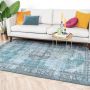 Fraai Vintage Vloerkleed Estate Medaillon Blauw groen 230x330cm - Thumbnail 2