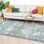 Fraai Vintage Vloerkleed Estate Medaillon Donkergroen 115x170cm - Thumbnail 2