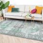 Fraai Vintage Vloerkleed Estate Medaillon Donkergroen 80x150cm - Thumbnail 2