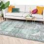 Fraai Vintage Vloerkleed Estate Medaillon Donkergroen 80x150cm - Thumbnail 1