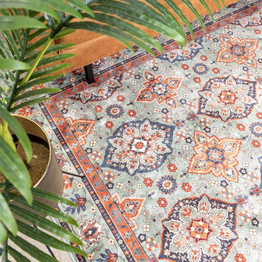 Fraai Vintage vloerkleed Imagine Oriental Groen 80x150cm