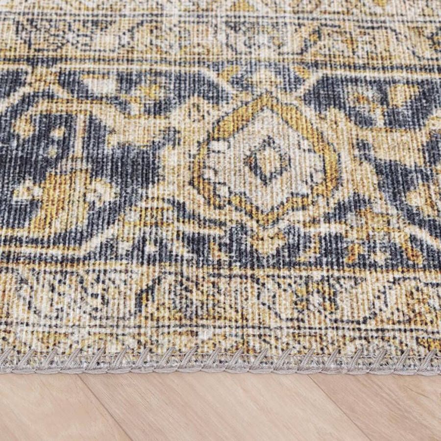 Fraai Vintage vloerkleed Lugan Geel 160x230cm