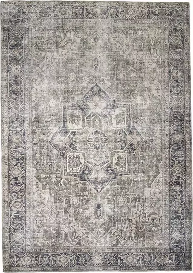 Fraai Vintage vloerkleed Lugan Groen Grijs 200x290cm - Foto 2