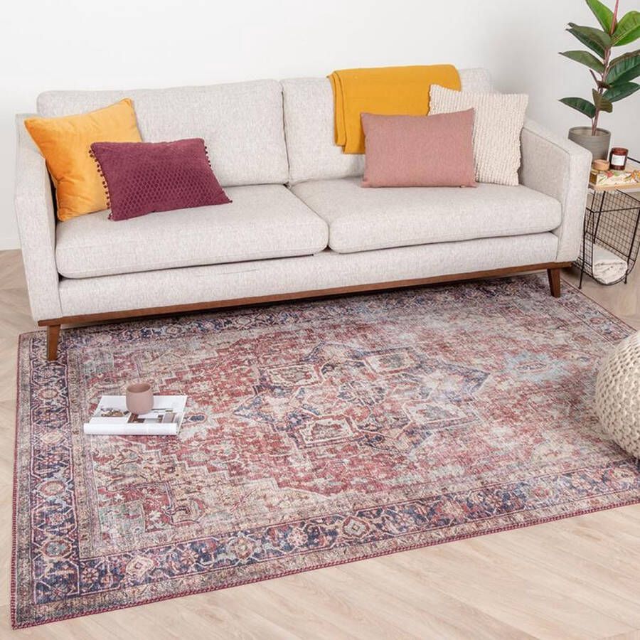Fraai Vintage vloerkleed Lugan Rood 230x330cm