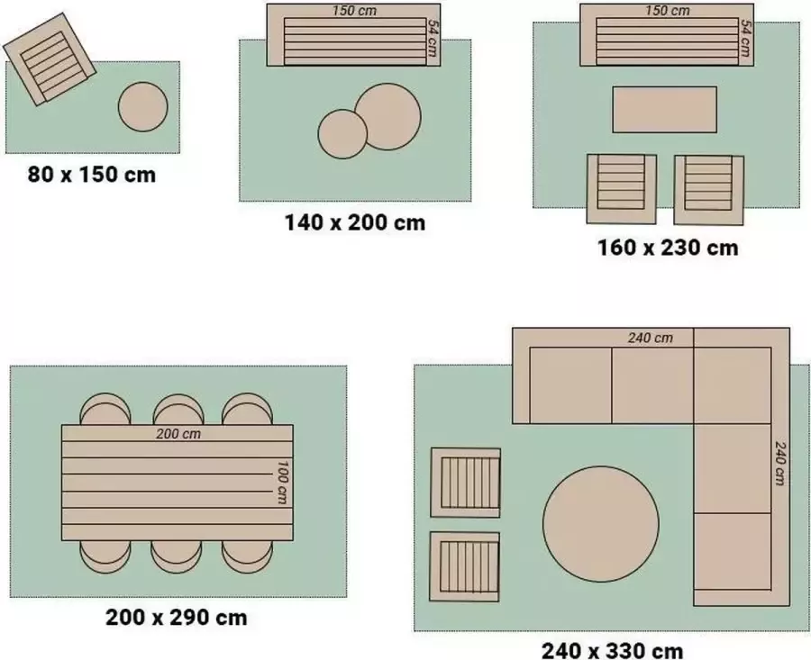 Fraai Vintage vloerkleed Lugan Taupe Blauw 230x330cm