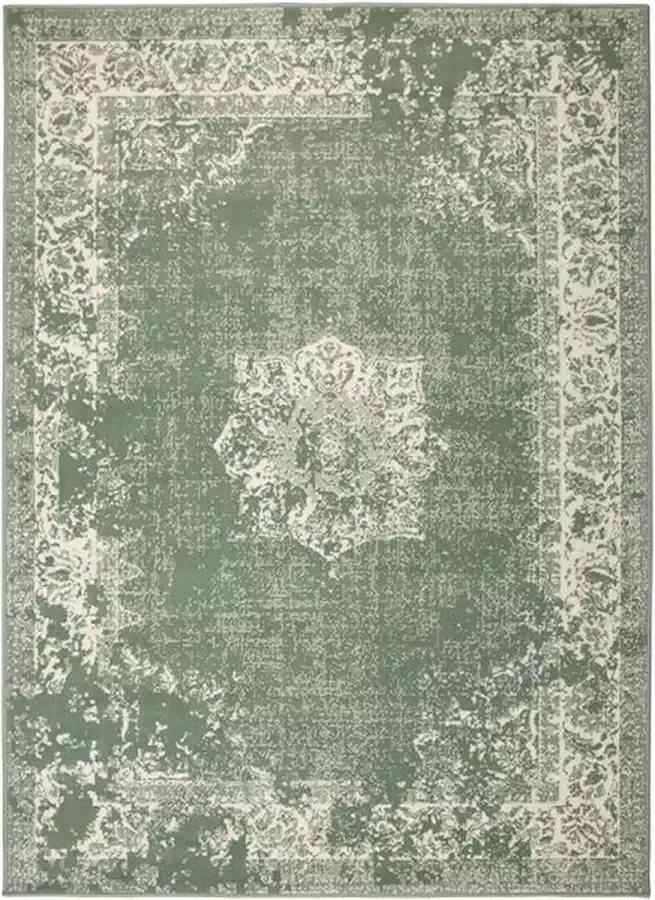 Fraai Vintage vloerkleed Wonder groen 140x190cm