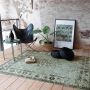 Fraai Vintage Vloerkleed Wonder Groen zwart 160x220cm - Thumbnail 2