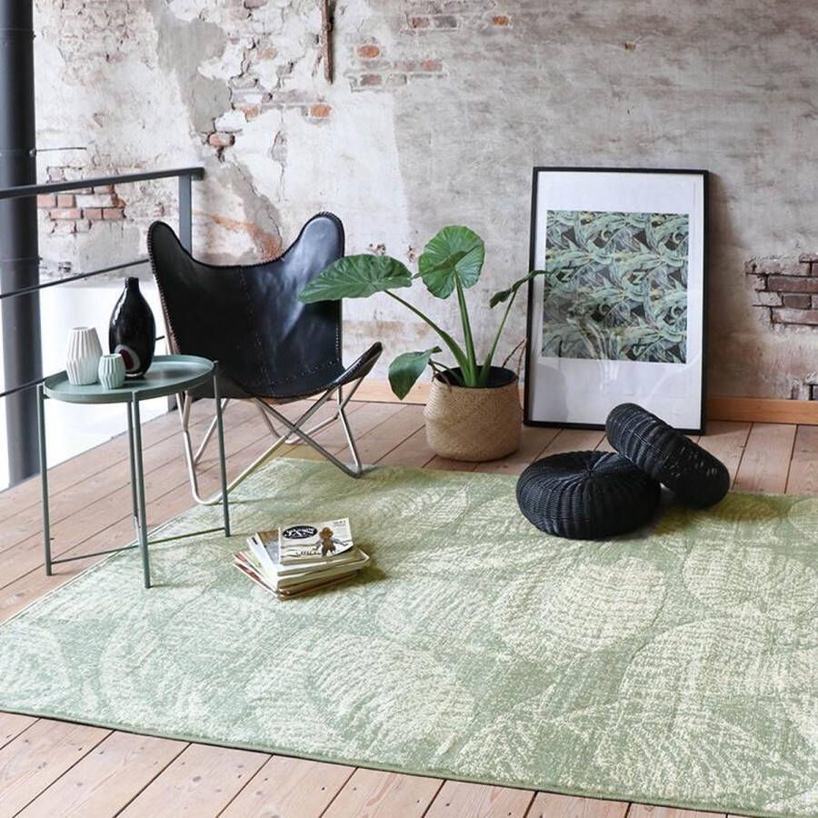 Fraai Vintage vloerkleed Wonder Leaves groen 225x330cm