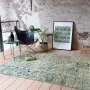 Fraai Vintage vloerkleed Wonder Patchwork Groen Zwart 140x190cm - Thumbnail 1