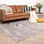 Fraai Wasbaar viscose vloerkleed Vive Grijs 120x170cm - Thumbnail 1
