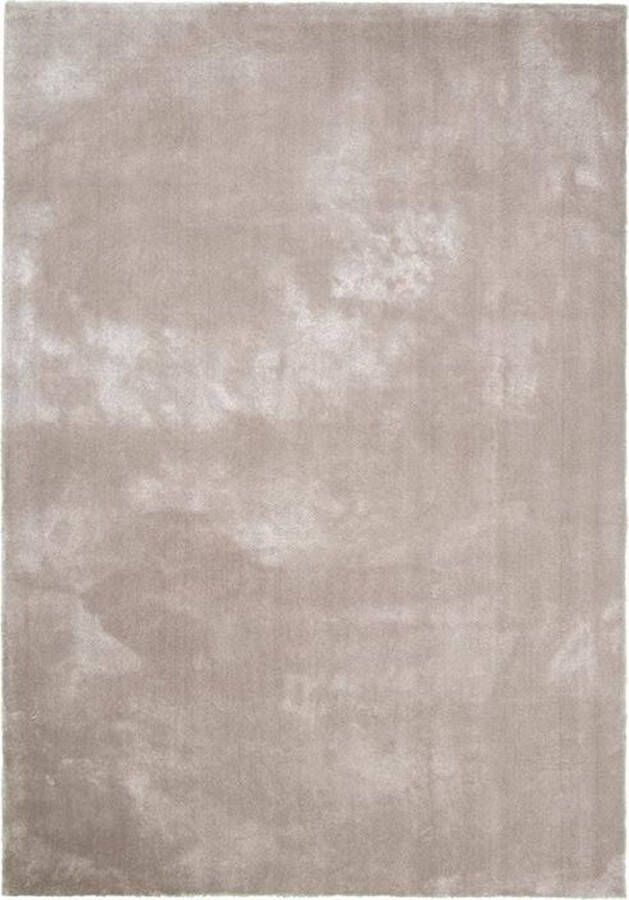 Fraai Wasbaar viscose vloerkleed Vive Grijs 140x200cm