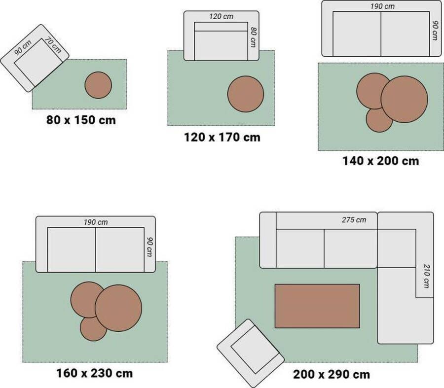 Fraai Wasbaar viscose vloerkleed Vive Grijs 200x290cm