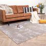 Fraai Wasbaar viscose vloerkleed Vive Grijs 240x340cm - Thumbnail 1