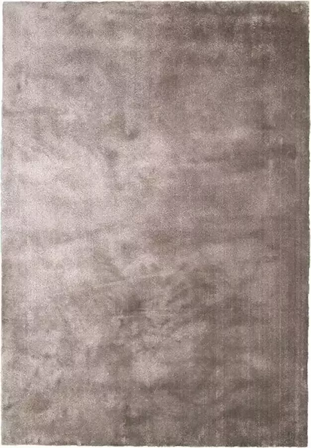 Fraai Wasbaar viscose vloerkleed Vive Taupe 240x340cm