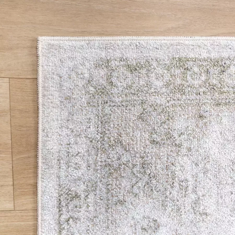 Fraai Wasbaar vloerkleed Nova Aztec Olijfgroen 200x290cm