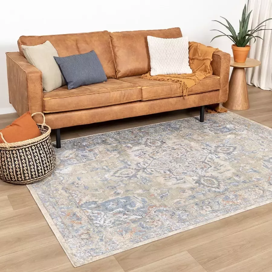 Fraai Wasbaar vloerkleed Nova Medaillon Groen 200x290cm