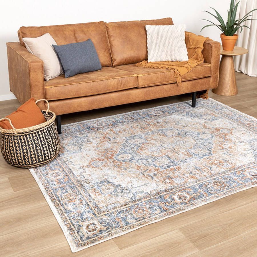 Fraai Wasbaar vloerkleed Nova Medaillon Rustiek 160x230cm