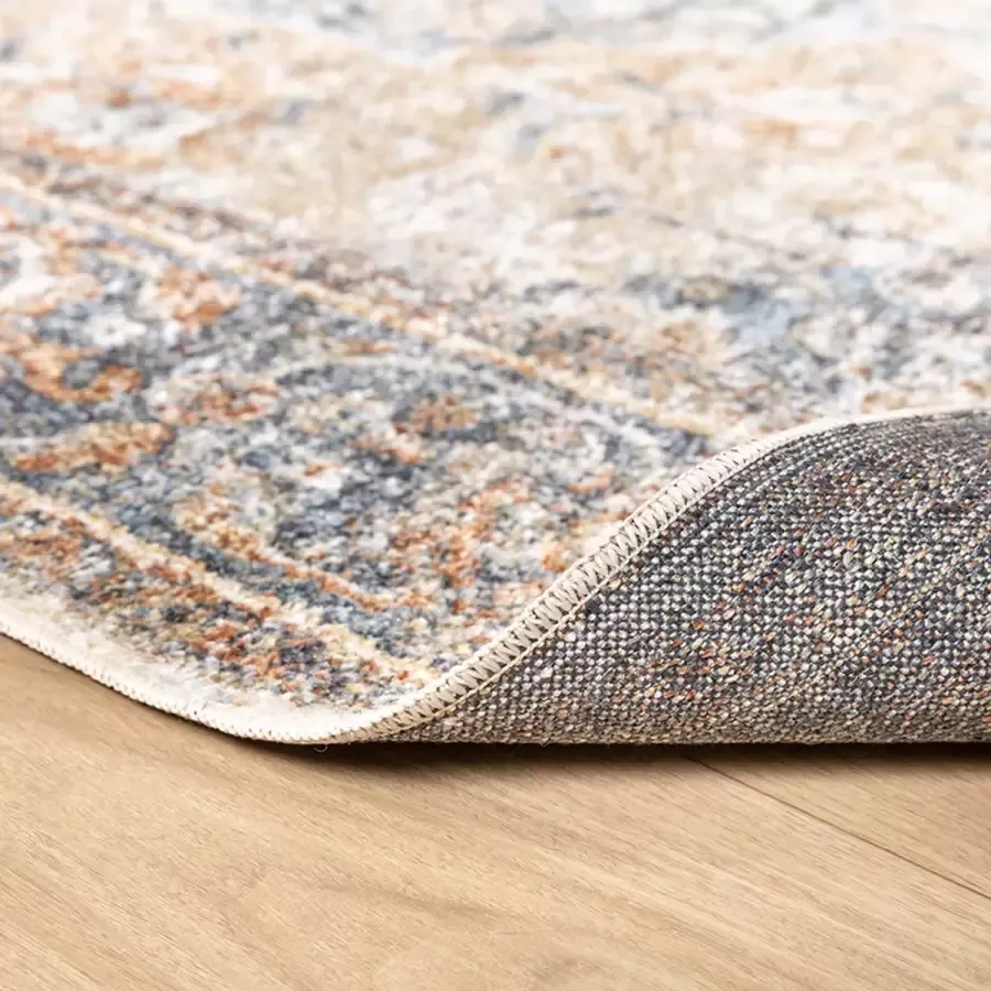 Fraai Wasbaar vloerkleed Nova Medaillon Rustiek 80x150cm