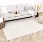 Fraai Wol gevlochten vloerkleed Knit Creme 80x150cm - Thumbnail 1