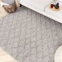 Fraai Wol gevlochten vloerkleed Knit Grijs 200x290cm - Thumbnail 1