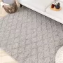 Fraai Wol gevlochten vloerkleed Knit Grijs 280x380cm - Thumbnail 1