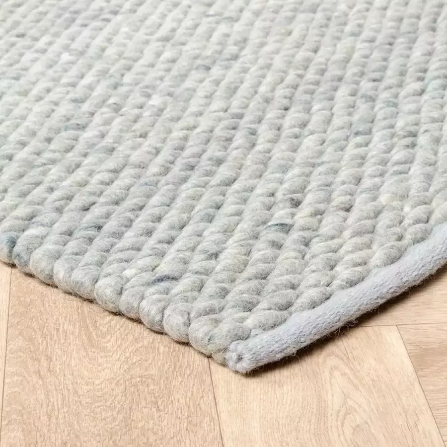 Fraai Wollen vloerkleed Brilliant Mint 160x240cm