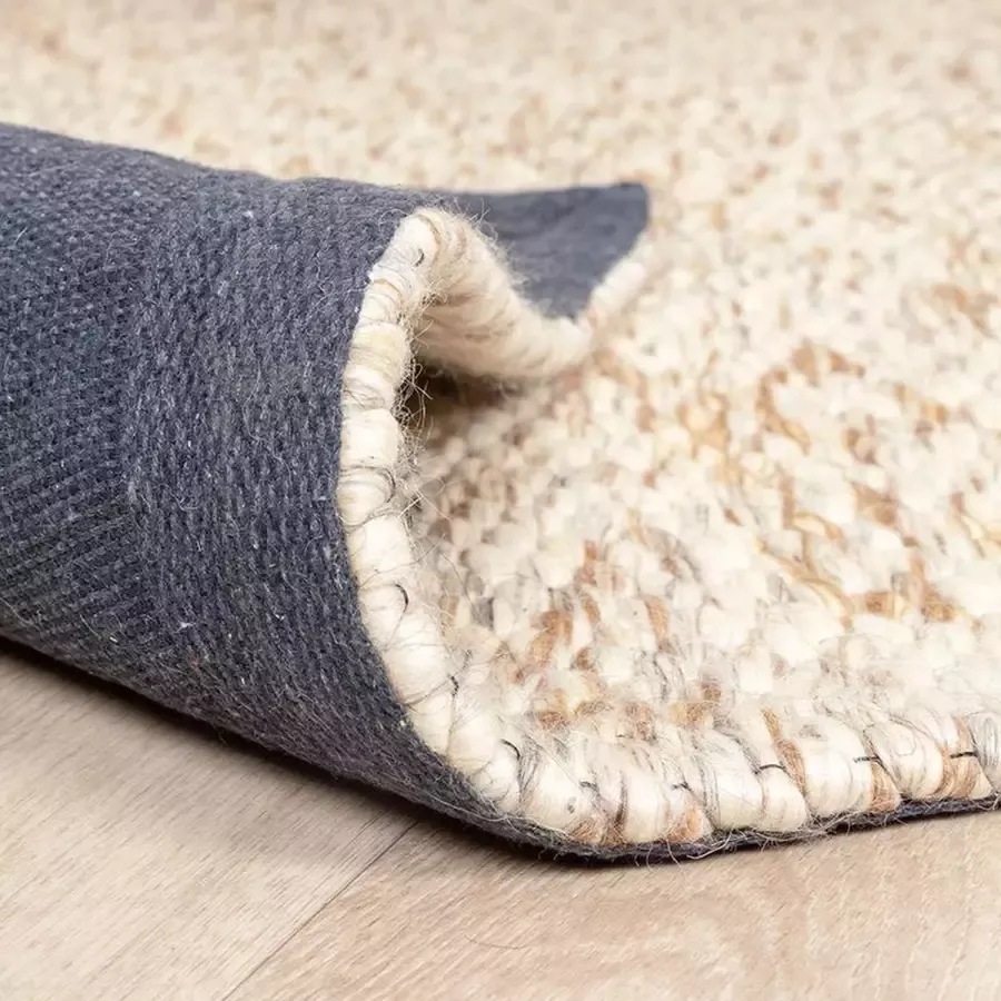 Fraai Wollen vloerkleed Melange Creme Bruin Gemeleerd 160x230cm