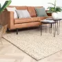 Fraai Wollen vloerkleed Melange Creme Bruin Gemeleerd 200x290cm - Thumbnail 2