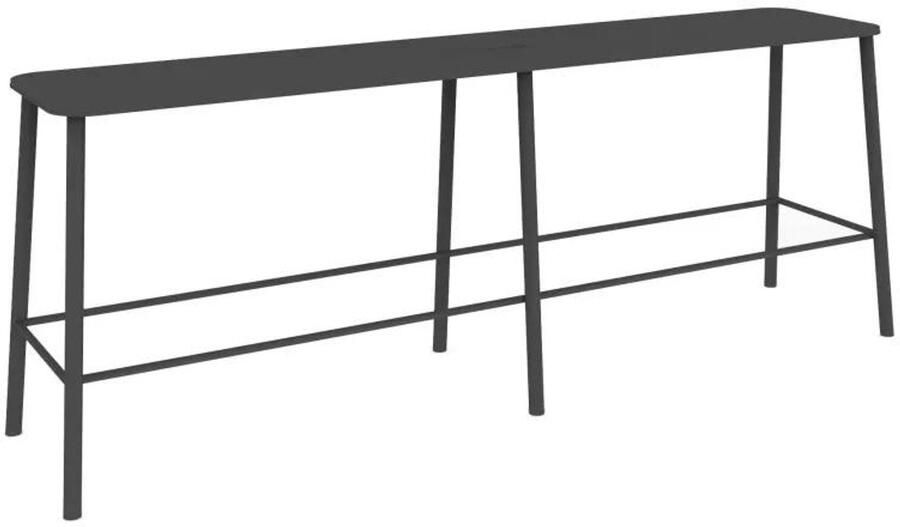 Frama Adam Mono eetbank buiten 120 zwart