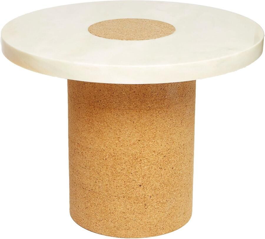 Frama Sintra Bijzettafel Ø60 Kurk Estremoz Marmer Wit