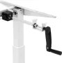 Fromm & Starck zit sta bureau frame handmatig 70 kg wit - Thumbnail 1