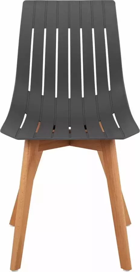 Fromm & Starck Stoel set van 2 tot 150 kg zitting 50 x 47 cm grijs