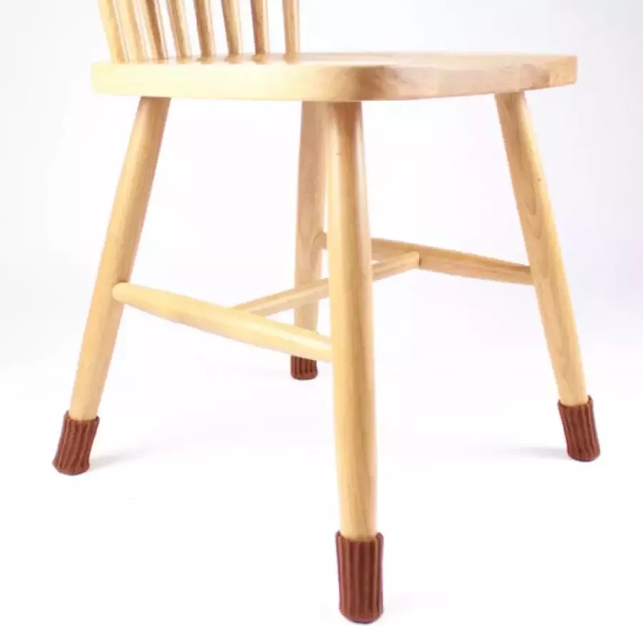 FSW-Products FSW-s 4 Stuks Stoel Sokken Stoelpoot Beschermers Meubelonderzetters Donkerbruin Stoelpoot Viltjes Vilt Vloerbescherming Antikras Stoelhoezen Stoelpootdoppen Polyester Stoelsokken Stoelpootsokken Stoelpoot Sokken