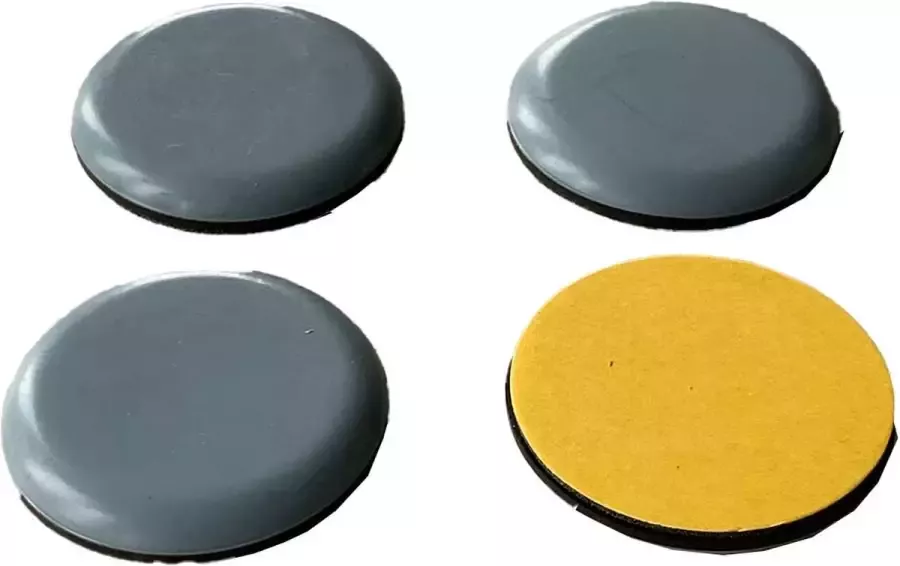 FSW-Products FSW-s 4 Stuks Teflon Meubelglijders 4cm dia Rond Meubelvilt Vloerglijders Meubelonderzetters Zelfklevend Bescherming van Vloer en Meubel Stoelpoten Antikras Viltjes – Stoelpootdoppen