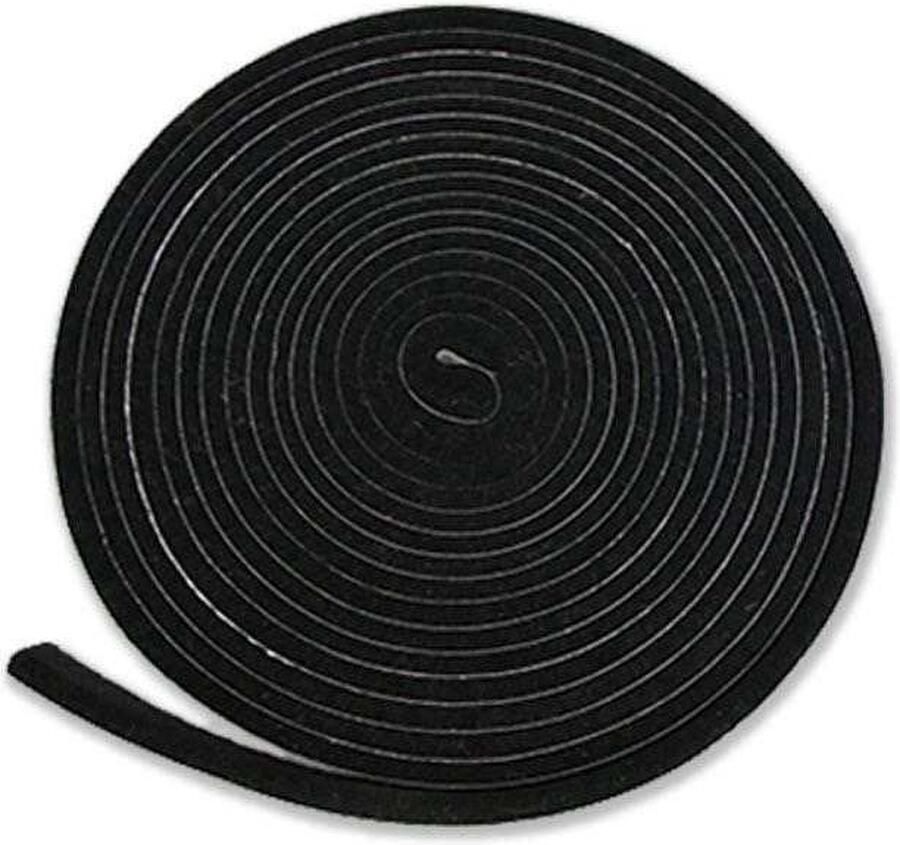 FSW-Products FSW-s Zelfklevend meubelvilt Zwart (Rol 3 Meter) 1.5cm breed Vilt Antikras Vilt Zelfklevende Vilt Stoelpoot Beschermers Vloer beschermer Viltjes stoelpoten – Anti kras vilt – Bescherm Vilt – Meubelonderzetter Plakvilt op Rol