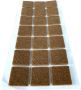 FSW-Products FSW-s Zelfklevend meubelvilt Meubelonderzetters Viltjes Vilt voor meubels Anti-kras vilt 21 Stuks Stof Vierkant 3cm Bruin - Thumbnail 1