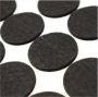 FSW-Products FSW-s 24 Stuks Zelfklevende Meubelonderzetters Meubelvilt Anti-krasvilt Plakvilt Viltjes Knipvilt Vloerbeschermer Zwart Rond 1.2cm dia - Thumbnail 1