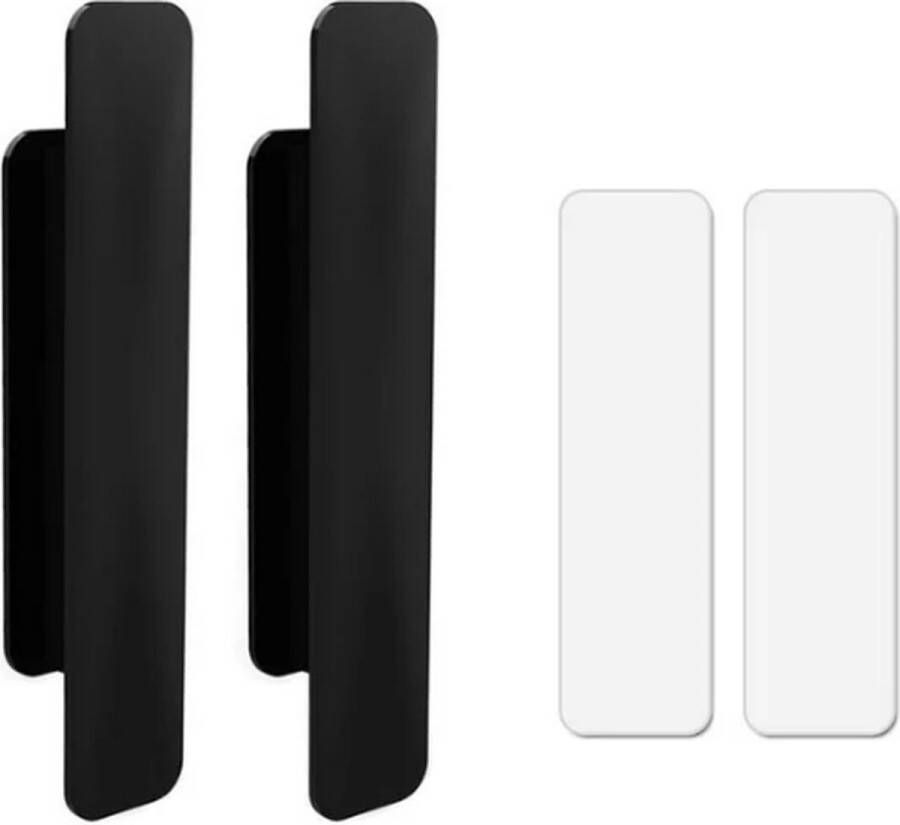 FSW-Products FSW-s Zelfklevende Handgrepen 2 Stuks Zwart Meubelgreep Deurbeslag Schuifdeur