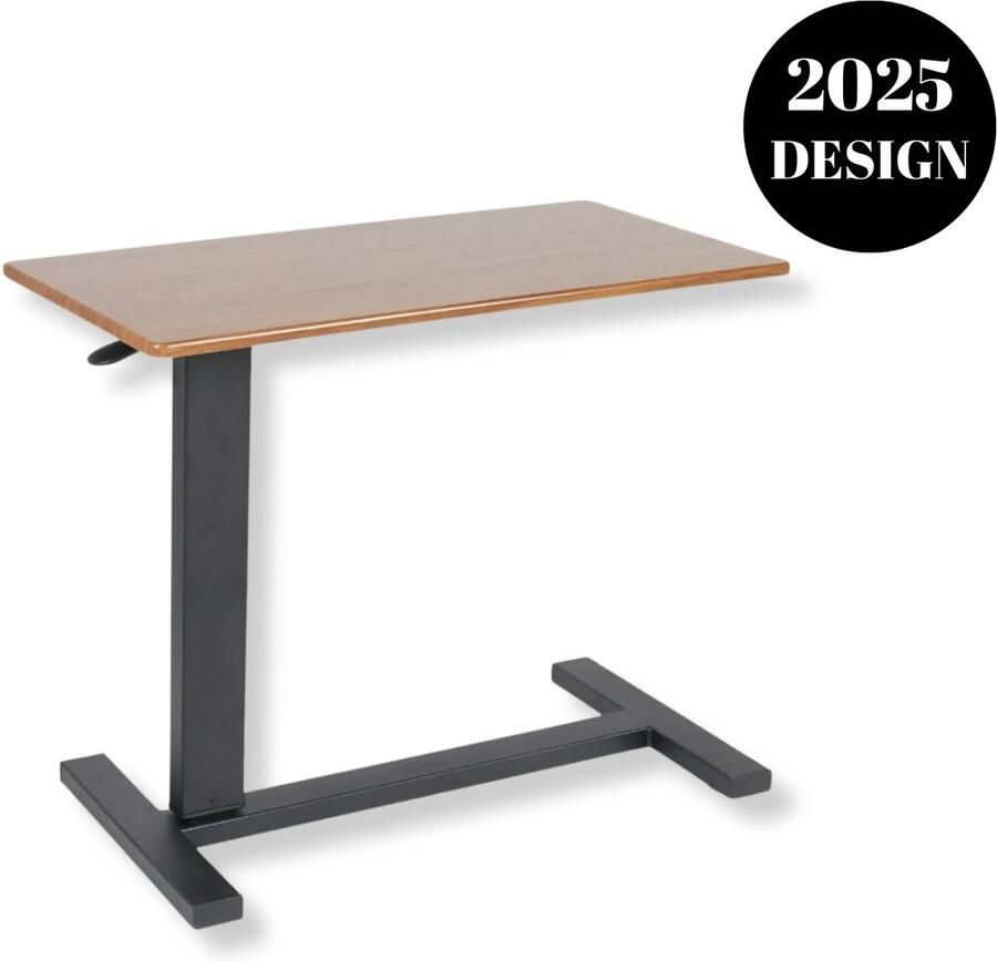 Fubzz Bedtafel Laptoptafel Overbed Tafel In Hoogte Verstelbaar Verrijdbaar Met Verborgen Wielen Voor Bed En Bank