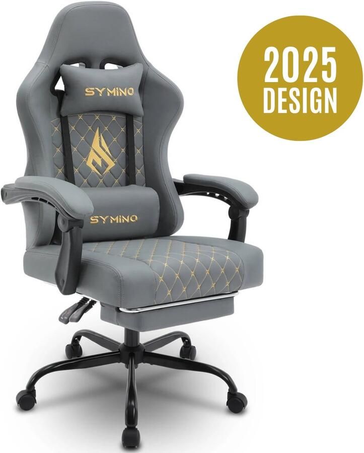 Fubzz Gamingstoel Bureaustoel Met Voetensteun Verstelbare Armleuningen Ergonomisch Comfort Draagvermogen 200 kg Draaibaar & Met Rollers