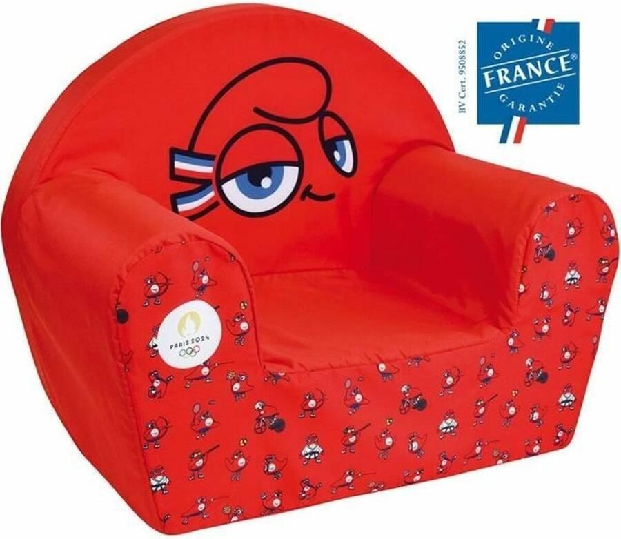 Fun House OLYMPISCHE SPELEN PARIJS 2024 Clubfauteuil gegarandeerde Franse oorsprong