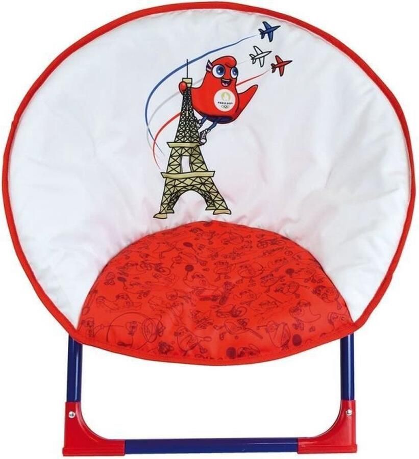 Fun House OLYMPISCHE SPELEN PARIJS 2024 Opvouwbare maanstoel voor kinderen h.47 x l.54 x d.42 cm - Foto 2
