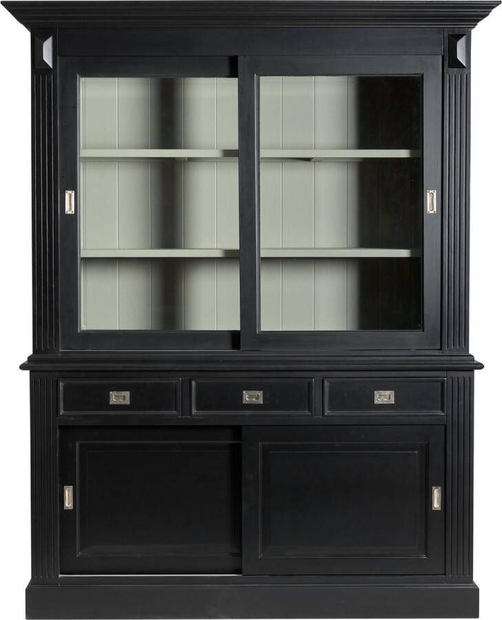 Furn4All Buffetkast Feline Medium 180 Cm Hout Zwart Grijs Actieprijs: Van 1749 Nu Voor 1099 -! Zwart 220 x 180 x 40 50 cm